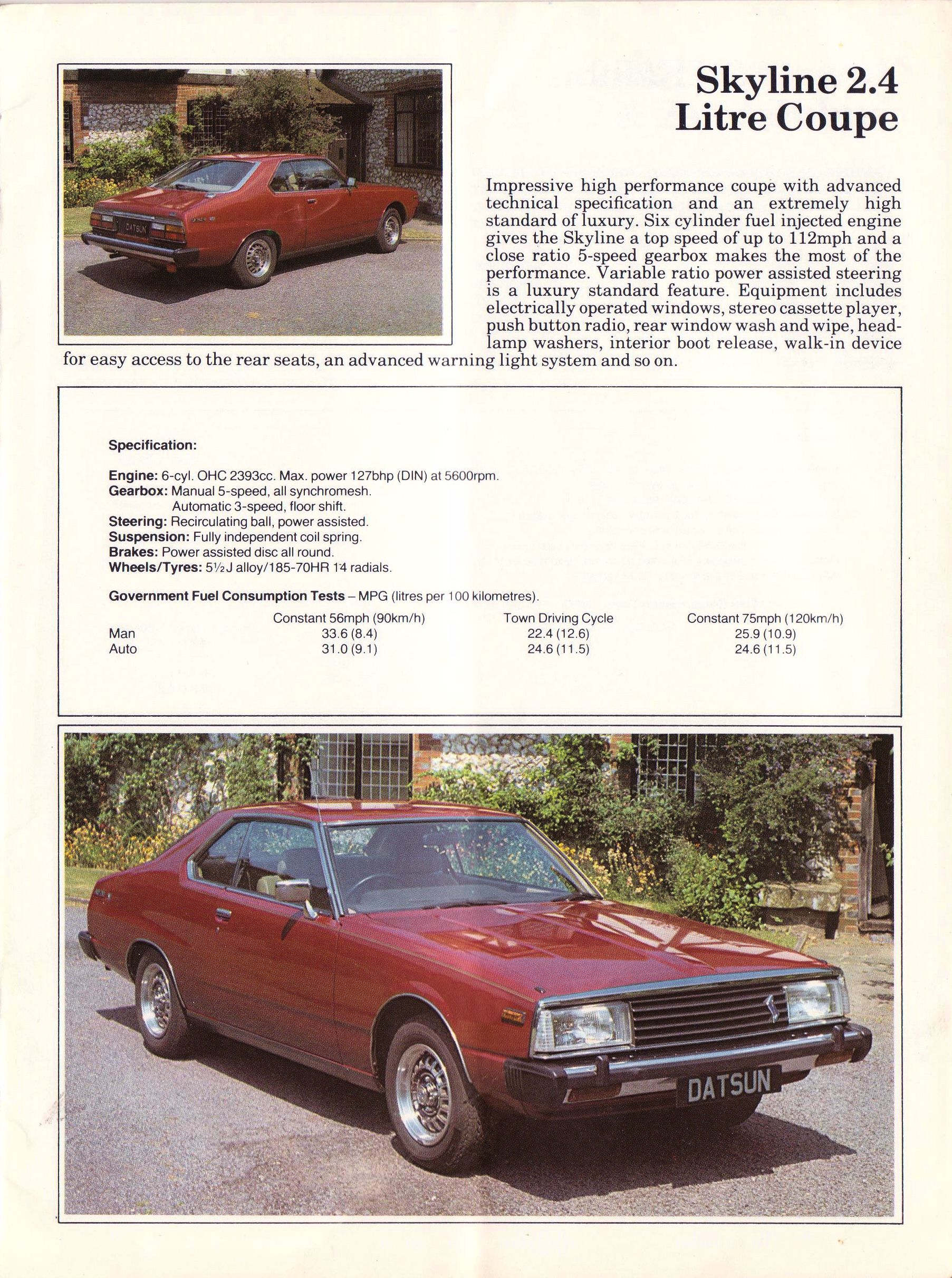 1981 Datsun Range brochure